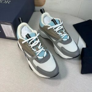 dior b22 retro running shoes grey
