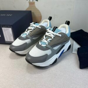 dior b22 retro running shoes grey