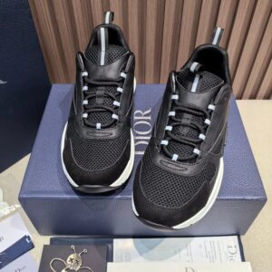 dior homme sneaker (black face; white faction)