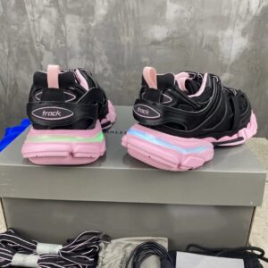 balenciaga led outdoor shoes, black pink