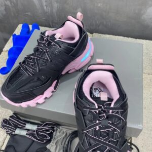 balenciaga led outdoor shoes, black pink