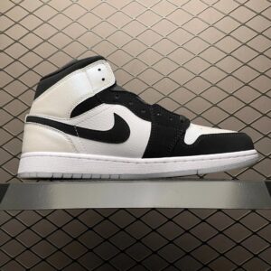 air jordan 1 mid aj black and white beige