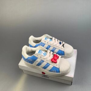 hello kitty x adidas blue shoes