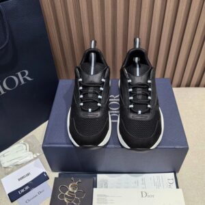 dior homme sneaker (black face; white faction)