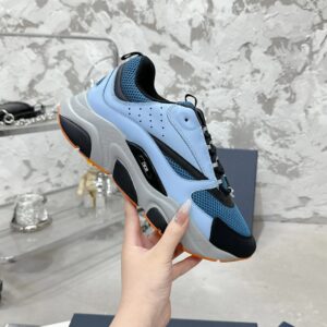 dior b22 sneakers （light blue anddark blue and black;）