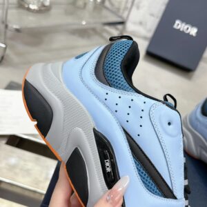 dior b22 sneakers （light blue anddark blue and black;）