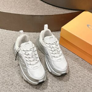 dior gradient dad shoes white