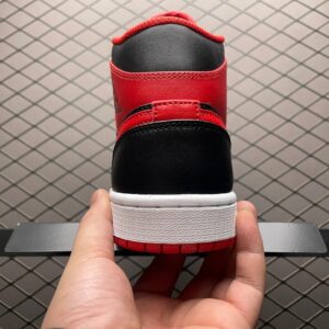air jordan 1 mid black/red