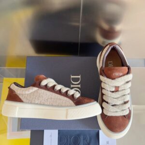 dior x denim b33 sneakers navy（brown）