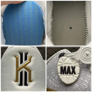 nk kyrie 7 white black gold