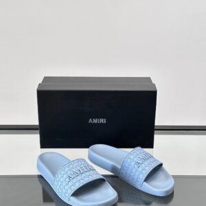 amiri men's slides blue