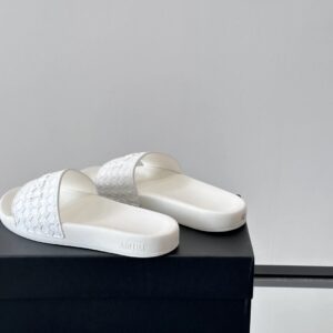 amiri men's slides white flower