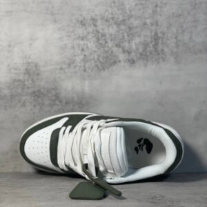 off white green low sneakers
