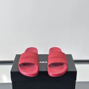 amiri men's slides red
