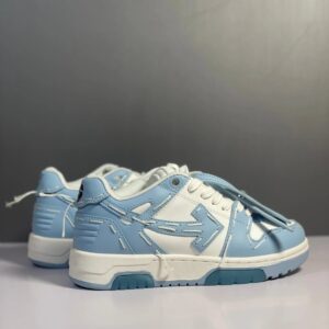 off white blue low top sneakers