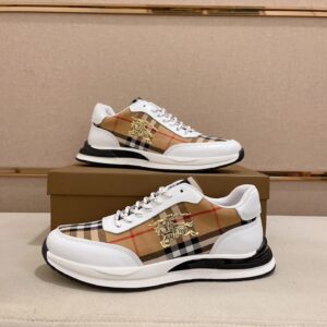 burberry italy leather sneakers
