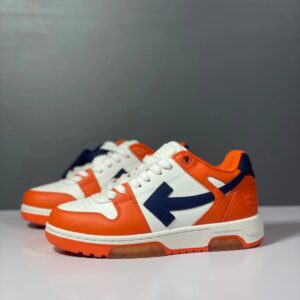 off white low sneaker orange