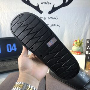 slier m slide sandals black