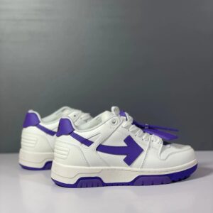off white sneakers white purple