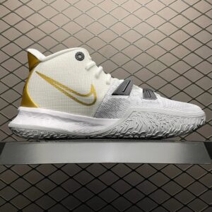 nk kyrie 7 white black gold