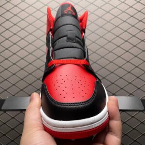 air jordan 1 mid black/red