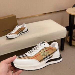 burberry italy leather sneakers