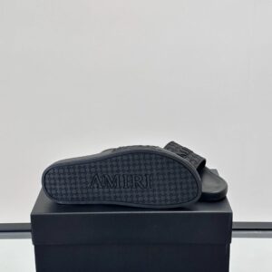 amiri men's slides black