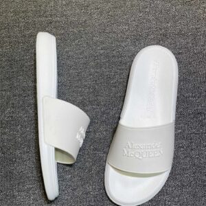alexander mcqueen slides white