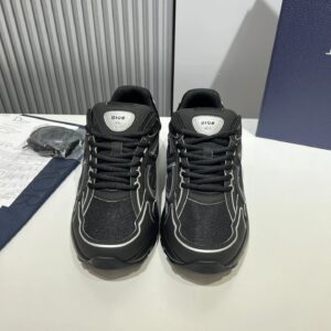 dior b30 tech mesh retro reflective unisex sneakers (midnight black)