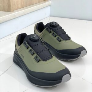 descente dualis urban commuter lifestyle sneakers (black/green)