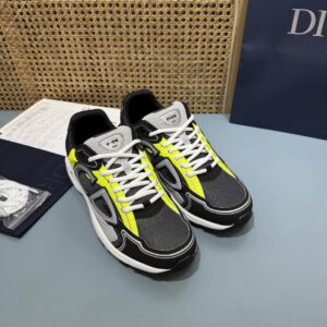dior b30 countdown black & yellow limited edition chunky sneakers