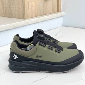 descente dualis urban commuter lifestyle sneakers (black/green)