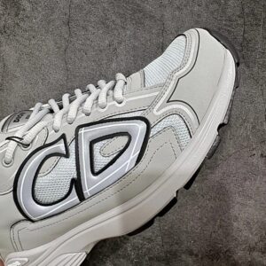 dior b30 light grey & charcoal retro chunky sneakers (wang junkai style)