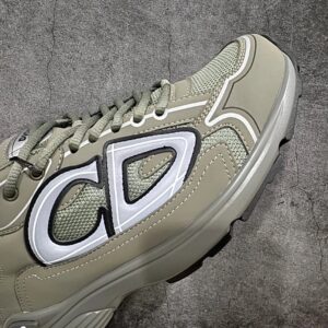 dior b30 green retro reflective chunky sneakers