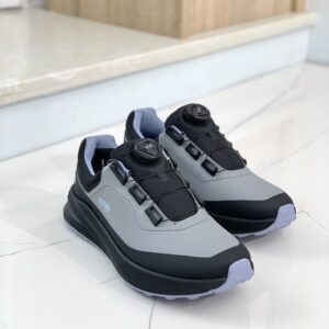 descente dualis urban commuter low top lifestyle sneakers (black/grey)