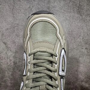 dior b30 green retro reflective chunky sneakers