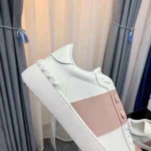 valentino 2022 ss white sneakers with enchanting pink straps & studs yixing zhang same style lace up collection