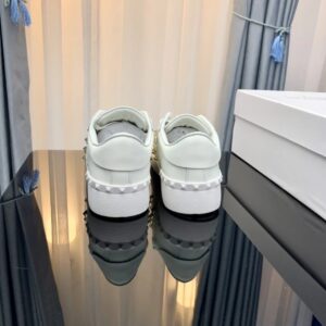 valentino 2022 ss white sneakers with golden winged studs yixing zhang same style lace up series