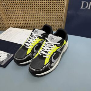 dior b30 countdown black & yellow limited edition chunky sneakers