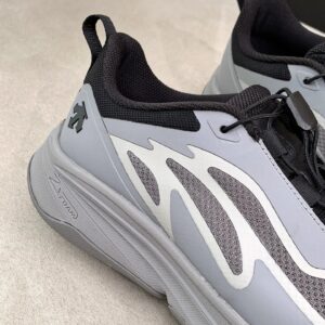 descente lavitate cushioned running shoes for men & women black/grey