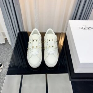 valentino 2022 ss white sneakers with golden winged studs yixing zhang same style lace up series