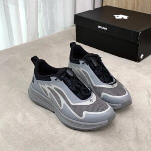 descente lavitate cushioned running shoes for men & women black/grey