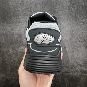 dior b30 tech mesh retro reflective unisex sneakers (black charcoal)