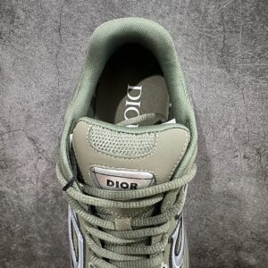 dior b30 green retro reflective chunky sneakers