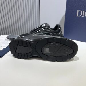 dior b30 tech mesh retro reflective unisex sneakers (midnight black)