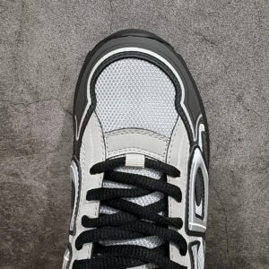 dior b30 tech mesh retro reflective unisex sneakers (black charcoal)