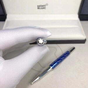 montblanc blue signature pen