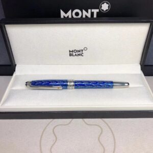 montblanc blue signature pen