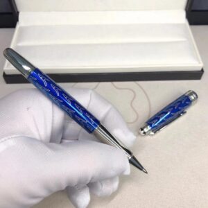 montblanc blue signature pen