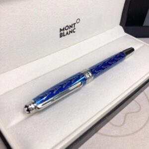montblanc blue signature pen